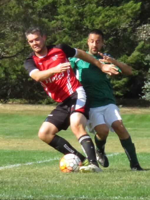 Cameron Betts playing against Tuggeranong SL4 on April 30. 