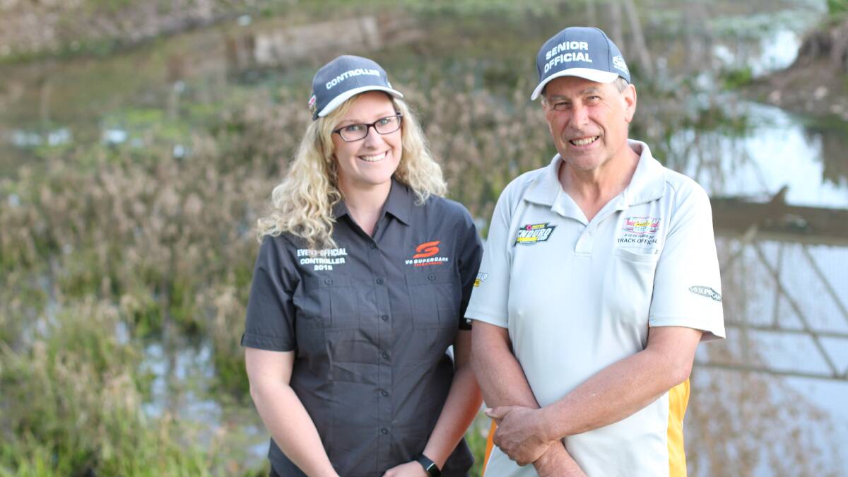 Kim Hughes and Greg Butler are off to the Bathurst 1000 as volunteers. Photo: Jessica Cole.
