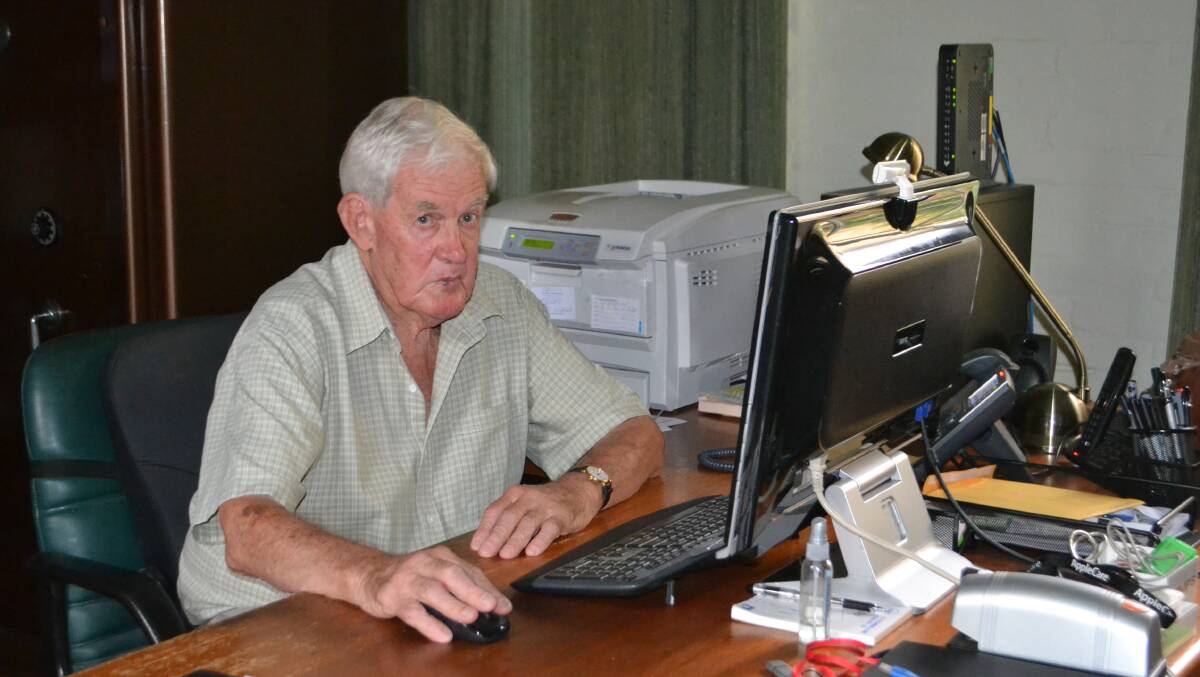 Brian O’Connor can often be found at his computer, working on CROIERG business.