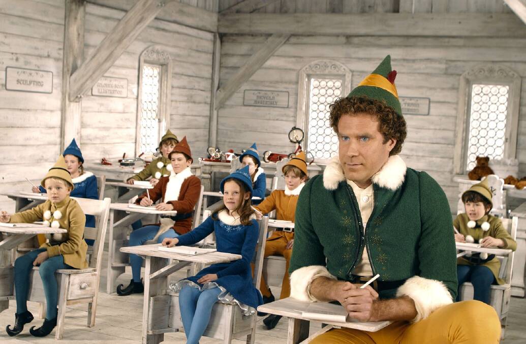 Elfing 101 as Will Ferrell goes back to school in Elf. SMH ART STILL FROM THE FILM ELF IMAGE SUPPLIED 