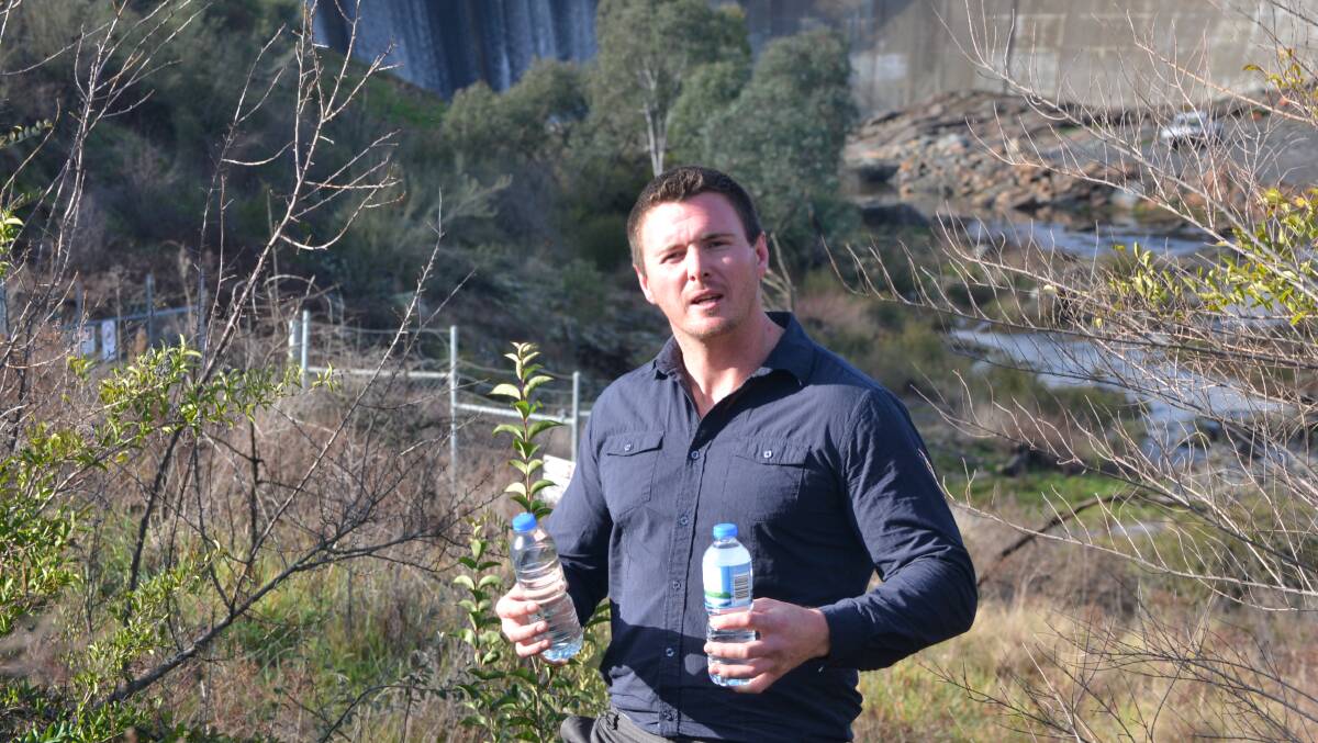 Yass resident Paul Humphries is alarmed at independent tests on Yass water and has called a public meeting on Sunday to discuss the results. Photo: Katharyn Brine.