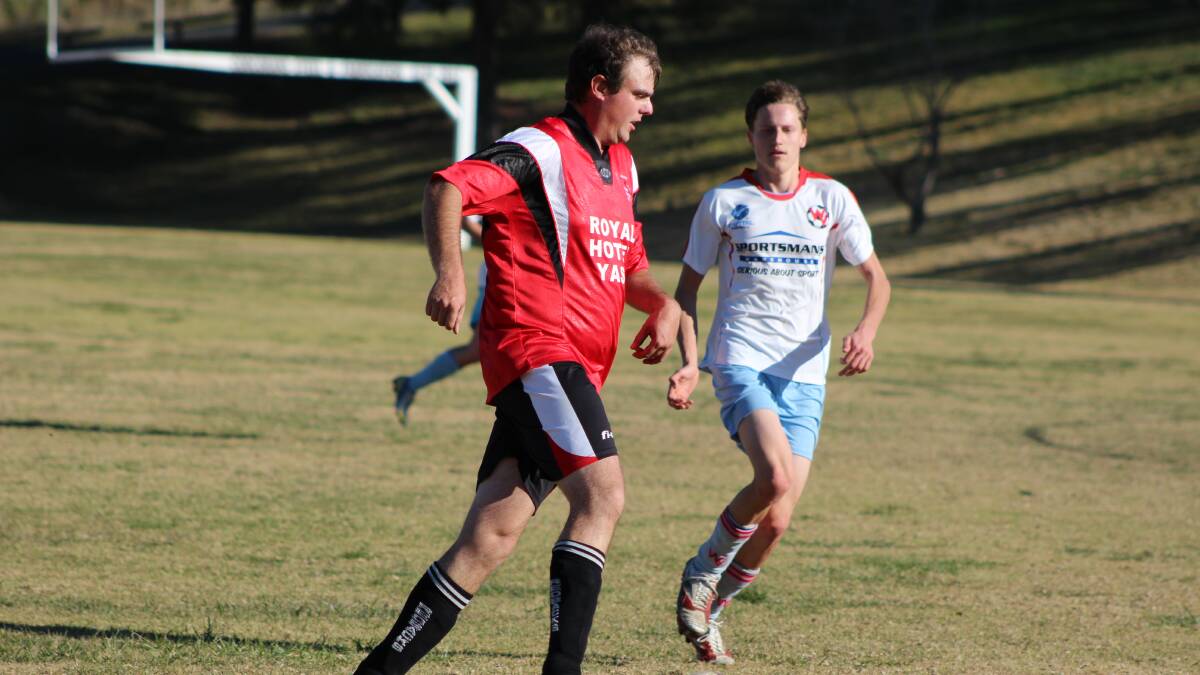 Brendan Heat played his 100th and 101st game for the Yass Redbacks at the weekend. Photo: Rhiannon Davis.
