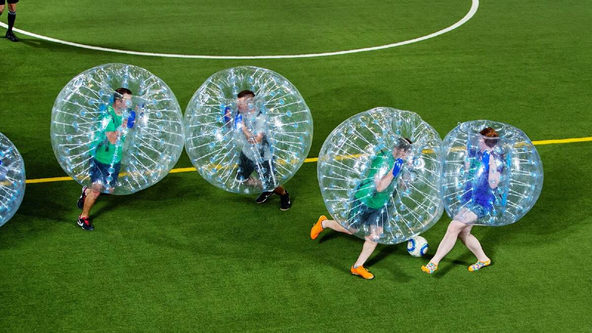 Jason Anderson is bringing 'bubble ball' to Yass. Photo: Supplied.