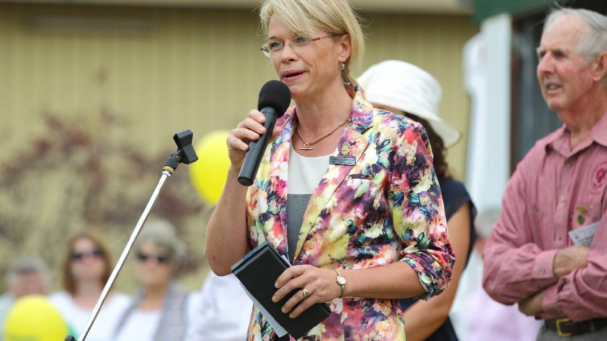 Burrinjuck MP Katrina Hodgkinson played a part in officially opening the 2014 Yass Show. Photo: RS Williams.
