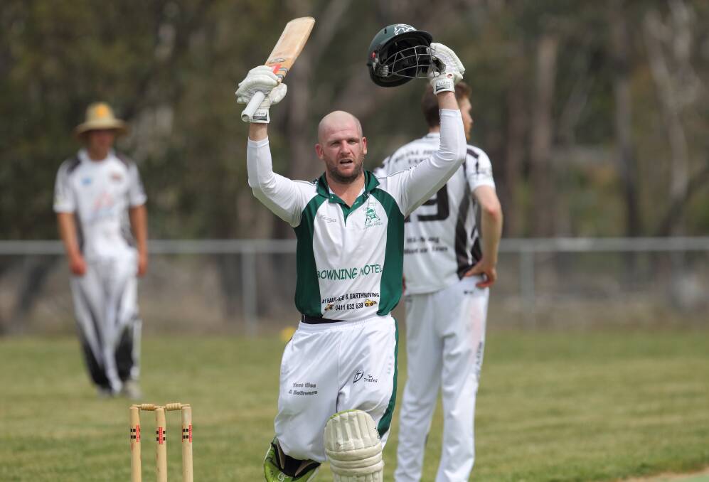 Andrew Swaffield scored an unbeaten century as the Bowning Buffaloes triumphed over the Royal Pirates on Saturday. Photo: RS Williams.