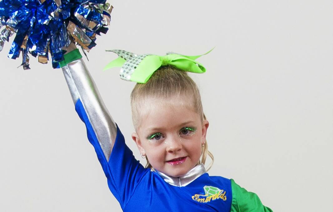 Six-year-old Shaylee Dunn will start Emerald rehearsals again in the new year for the upcoming Raiders season. Photo: Supplied.