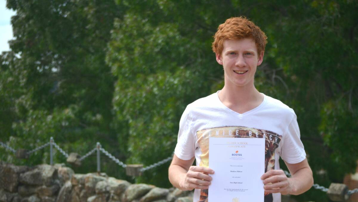 Mathew Pilbrow was awarded an ATAR of 83.65 for his Higher School Certificate. Photo: Jessica Cole.