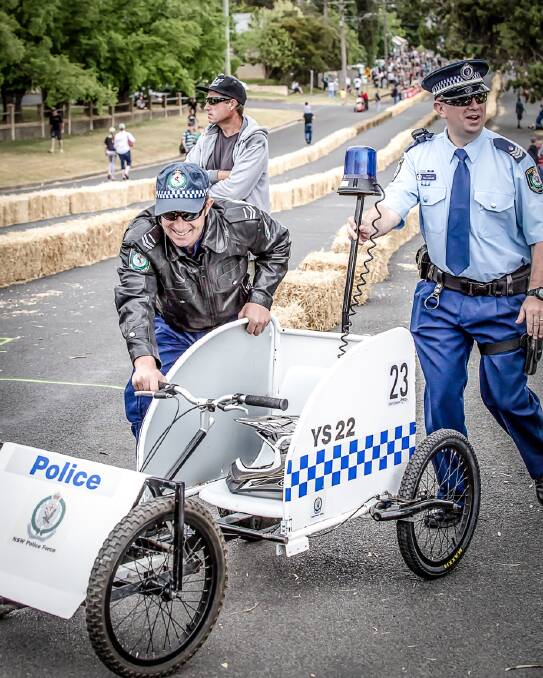 The Yass Police always compete in a respectable vehicle for the Derby. Photos: Supplied.
