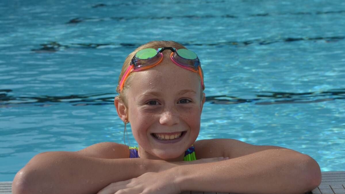Bronte Anderson is quickly turning into one of the best young swimmers in the Yass Valley. Photo: Oliver Watson.
