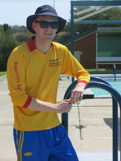 Yass Valley Council lifeguard Michael Wilkinson is looking forward to summer.