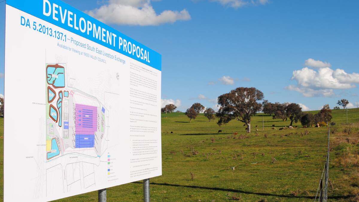 The construction of a large livestock selling centre has begun on Yass Valley Way.
