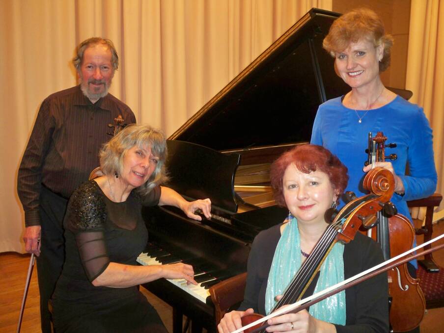 The Maruki Ensemble, comprising John Gould (violin), Anne Stevens (piano),  Rita Woodhouse (cello) and Lorraine Moxey (viola), performed well on Sunday afternoon. Photo: Supplied.