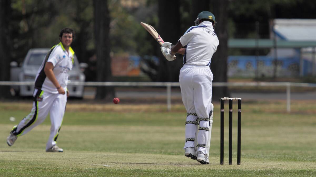 Despite a forward showing from their tail-enders, the Snipers fell to the Pirates by a single wicket. Photo: Jamie Williamson, RS Williams Sport.