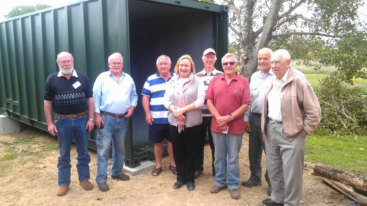 Yass Valley Men's Shed members have welcomed additional storage with co-patron mayor Rowena Abbey.