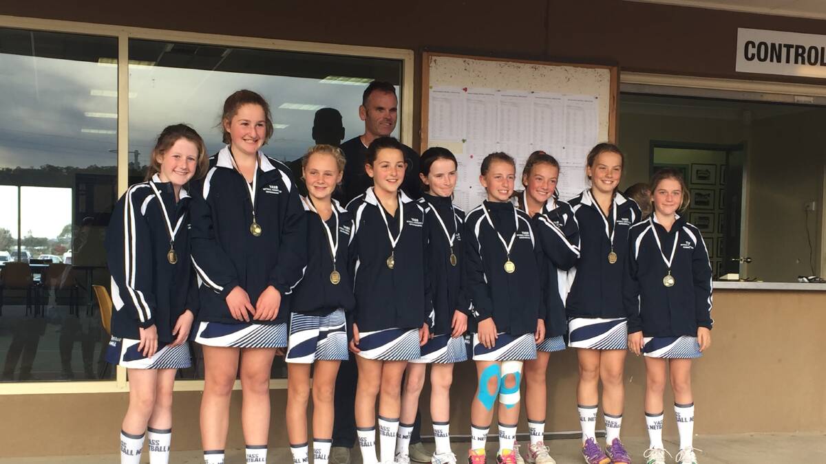 The Yass Netball Association's under-12 representative side, which just experienced success in Wagga Wagga, is made up of Chloe Bateup, Ella Clark, Renee Kemp, Katie Kirk, Jessica Ledger, Caitlin Luff, Bronte Robinson, Maya Smith, Aimee Vitler. The coach is Michelle Vitler.
