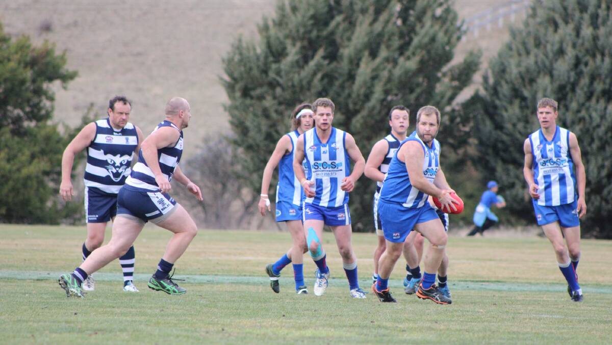 Shane Lees looks for help against Cooma at the weekend. Photo: Corinne Chalmers.