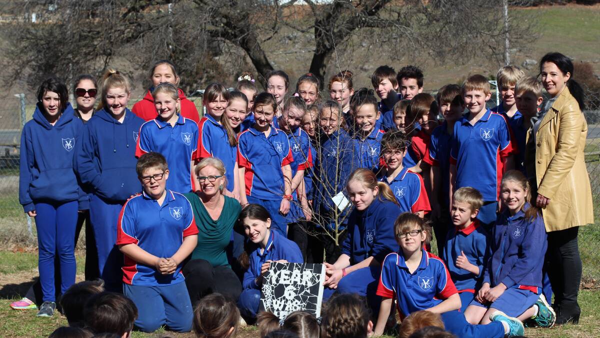 Students from Yass Public School's Year 6 Class of 2015 are the first to participate in the tradition of planting a tree to represent their year.