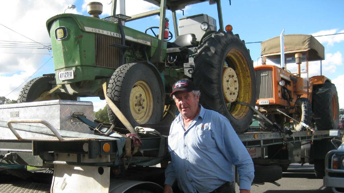 David Orum from Bega took part in the Haulin' the Hume run after an earlier tractor run from Taralga to Bathurst.