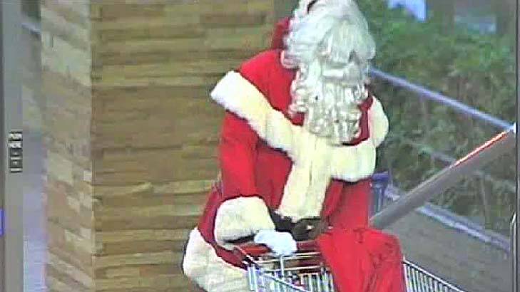 Bad Santa ... police are searching for a man who stole a large sum of cash.