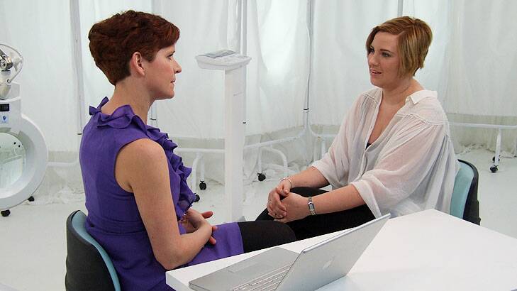 At the <i>Embarrassing Bodies</i> clinic, Amy seeks advice about an extensive scar.
