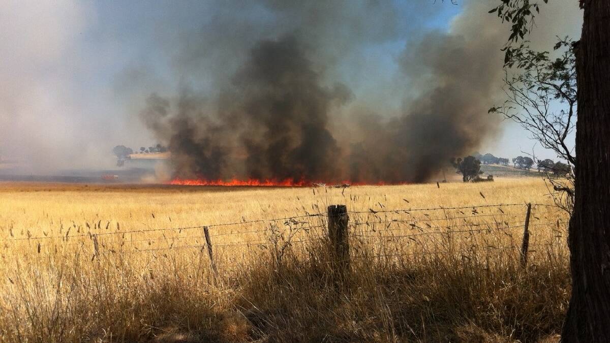 The cause of the Nanima Road fire near Poacher's Pantry at the weekend is still being investigated. Photo: Tanya Olinder.