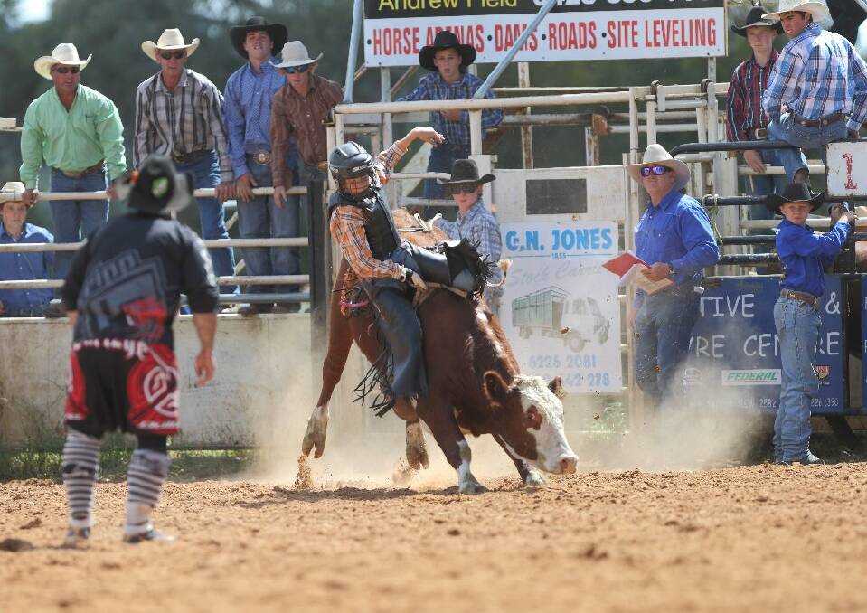 The Yass Rodeo provided thrills and spills for the crowds at the weekend. Photo: RS Williams.