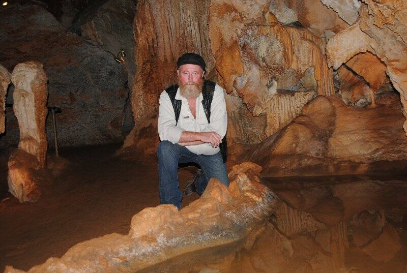 Geoff Kell's adventurous life has led him to become at tour guide at Carey's Caves near Wee Jasper.
