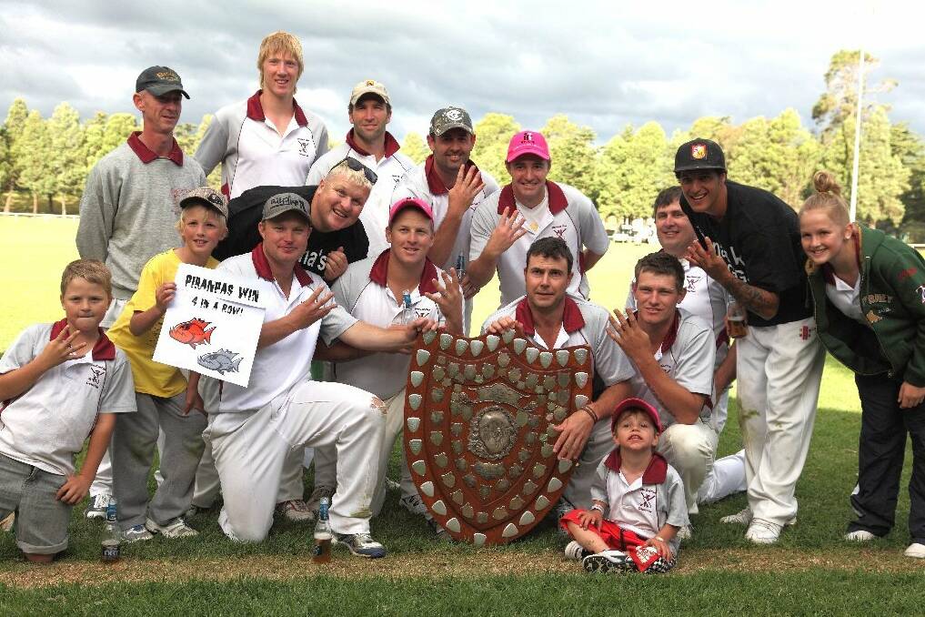 March: the Yass Golf Club Piranhas claimed its fourth triggs Shield in as many years. The Golf Club scored 186 from their 45 overs and opponents Bowning could only manage 70 in reply. The Golf Club is on track to make it five this season, sitting on top of the table. Photo: RS Williams.