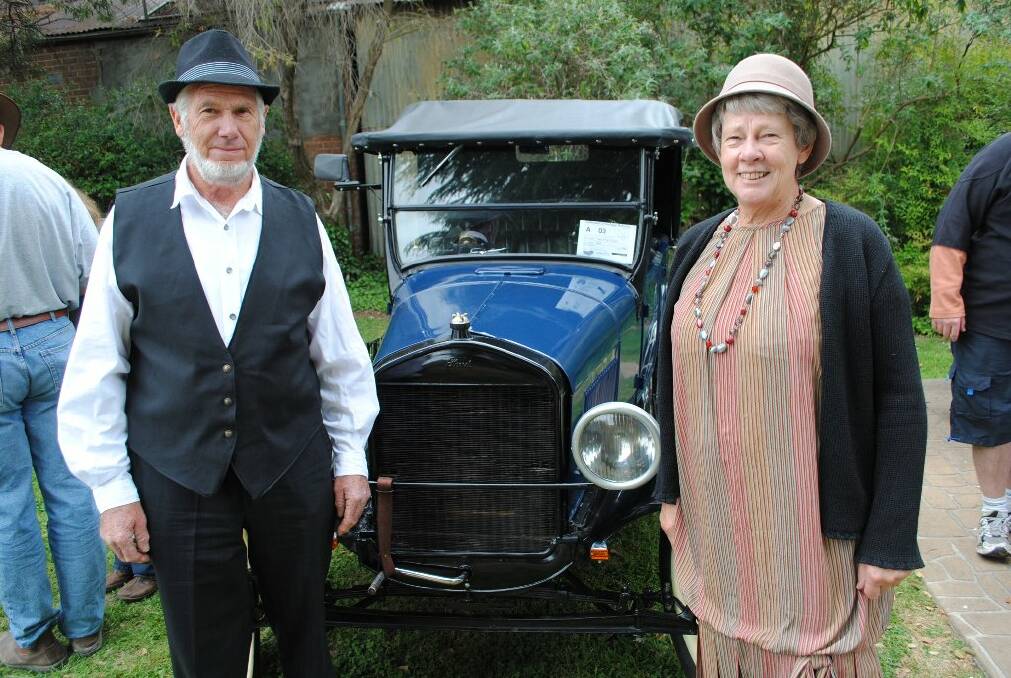 Kerry and Ruth Thompson with their pride and joy, a 1926 Ford T Tourer.