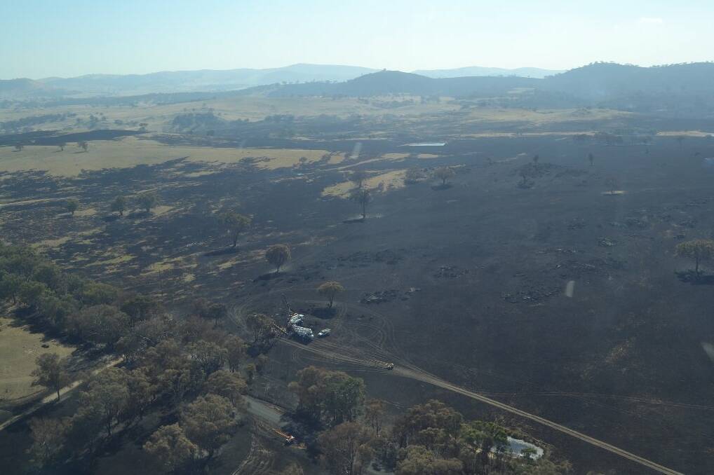 These were taken between Black Range Road and Jugiong. The birds-eye view was thanks to Ted McIntosh and his two-seater plane. 