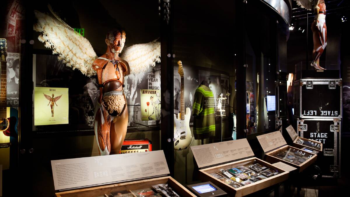 The Museum of Pop Culture traces the history of grunge in Seattle. The Museum of Pop Culture traces the history of grunge in Seattle.