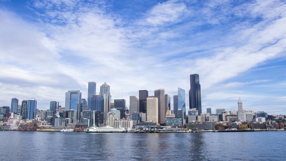 Seattle's glorious harbour. Seattle's glorious harbour.