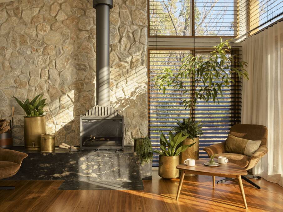A chalet sitting area. Picture: Anson Smart A chalet sitting area. Picture: Anson Smart