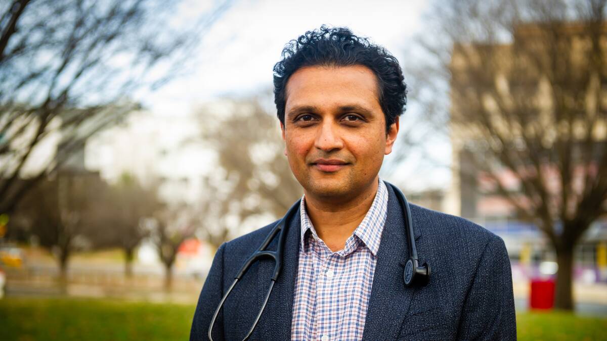 Clinical director of medicine Canberra Health Services, Dr Ashwin Swaminathan. Picture: Elesa Kurtz