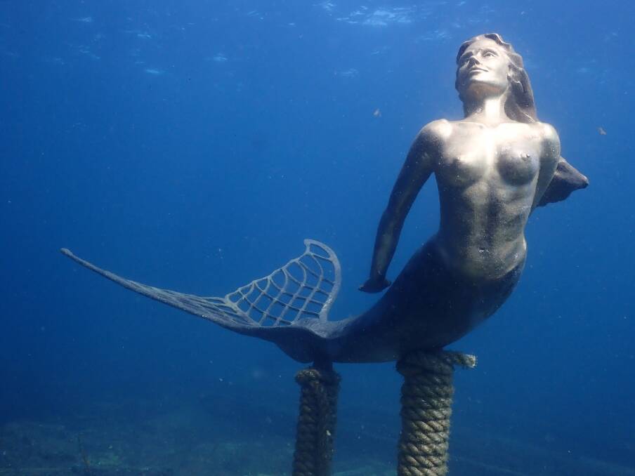 An underwater sculpture at Busselton Jetty. An underwater sculpture at Busselton Jetty.