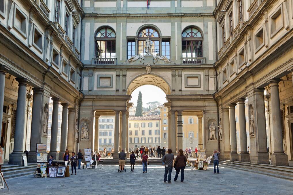 The magnificent Uffizi in Florence. Picture: Getty Images The magnificent Uffizi in Florence. Picture: Getty Images