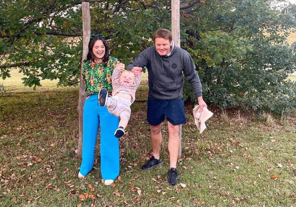 Emma Baker moved to Mudgee with husband Jim Wilson before giving birth to daughter Oliva - and she "wouldn't change it for the world." Picture by Tim White/ Supplied Emma Baker moved to Mudgee with husband Jim Wilson before giving birth to daughter Oliva - and she "wouldn't change it for the world." Picture by Tim White/ Supplied