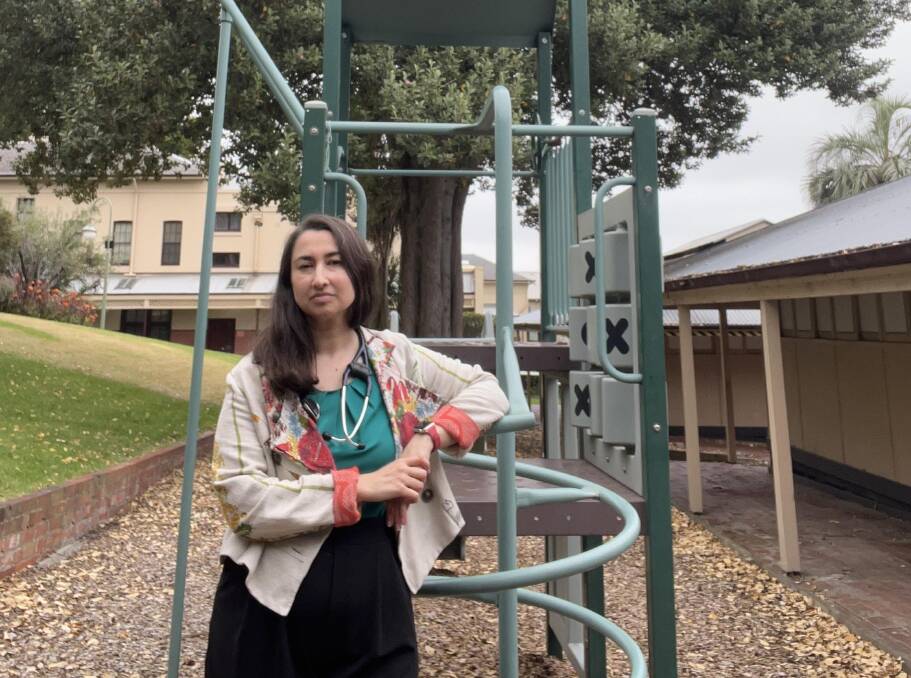 Founder of the change.org petition Dr Kerith Whittigan at a Victorian school playground. Picture supplied Founder of the change.org petition Dr Kerith Whittigan at a Victorian school playground. Picture supplied
