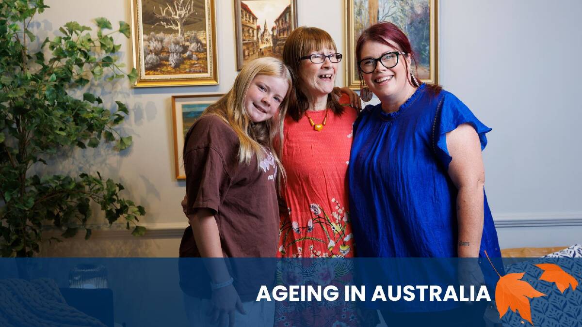Belle Hogg (right) with her daughter Ava (left) and her mother Chrissy. Picture by Keegan Carroll Belle Hogg (right) with her daughter Ava (left) and her mother Chrissy. Picture by Keegan Carroll