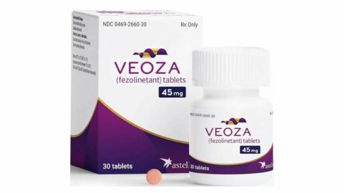 VEOZA has been approved to treat vasomotor symptoms, and is available in Australian pharmacies as a prescription-only drug from April 5.