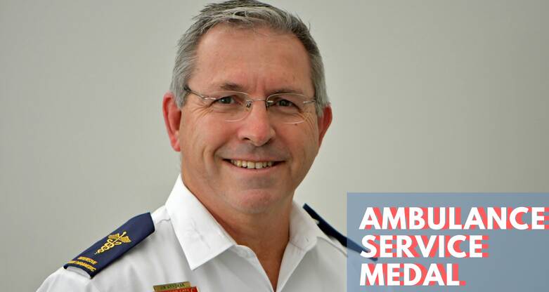 Jim Arneman ASM, recipient of the Ambulance Service Medal for his work to bring about cultural change in the ACT Ambulance Service. Photo: supplied