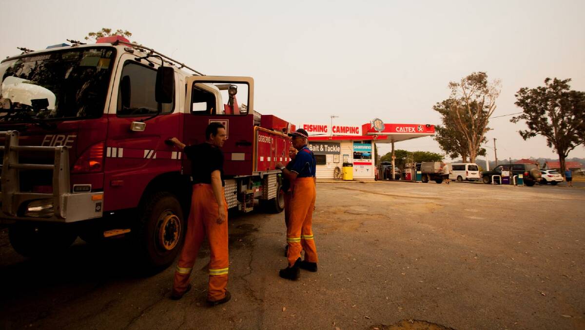 Firefighters at Mallacoota. Photo: Rachel Mounsey