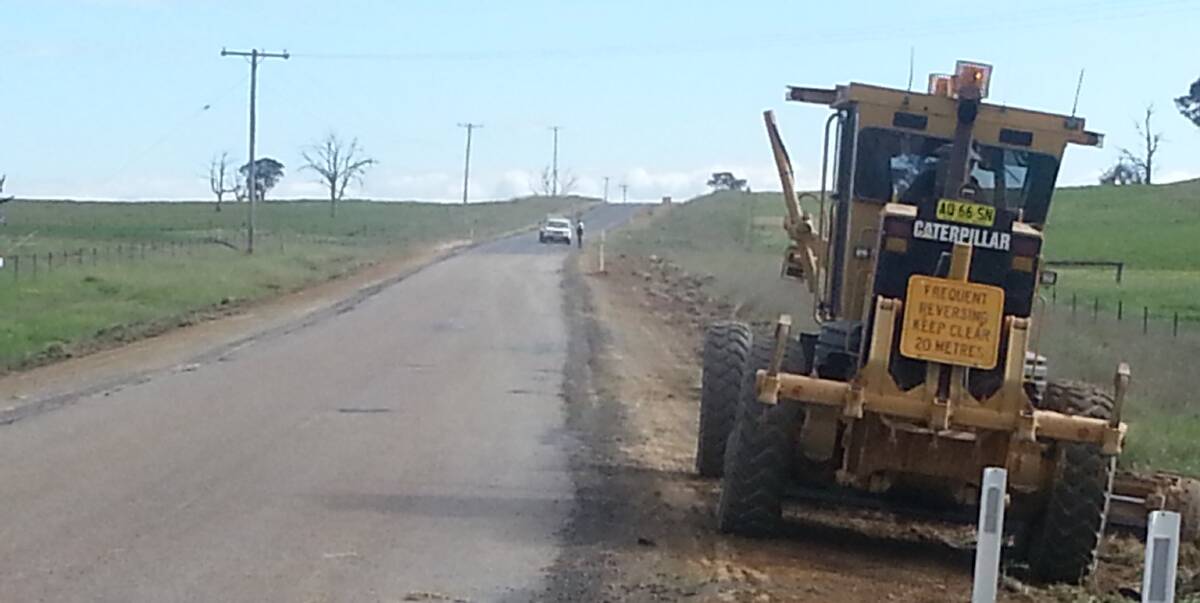 Rough roads: A target of 30 per cent was set for proceeds to be directed to rural and regional areas like Sutton Road. Photo: Yass Tribune. 