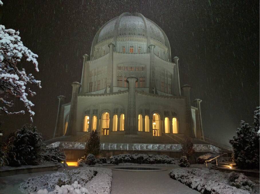 MAJESTIC: Nathan Thorpe's shot of a Baha'i Temple in Chicago. Photo: Supplied