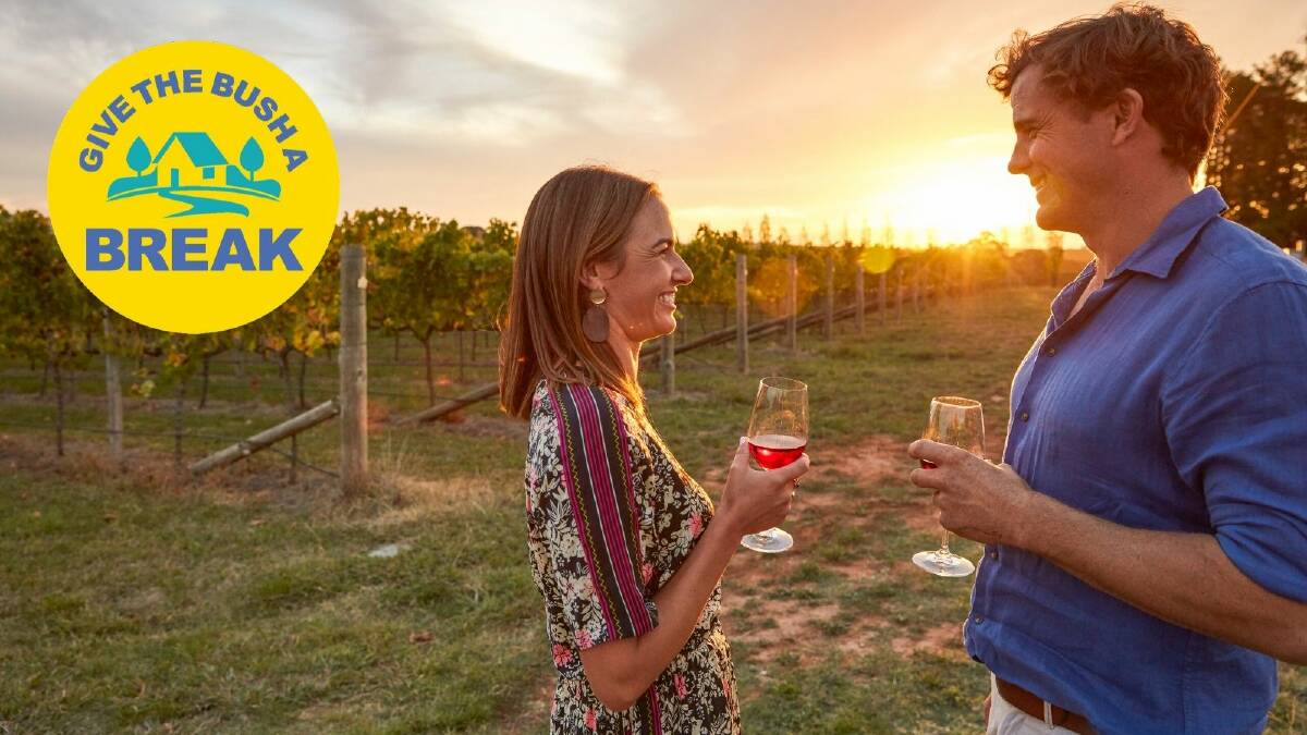 GO THERE: Swinging Bridge Wines at Orange is just one regional Australian destination loved-up couples can choose from this Valentine's Day. Picture: Destination NSW