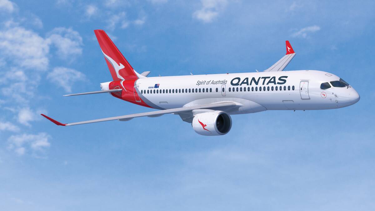 A Qantas Airbus.