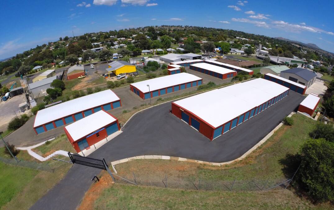 Convenient: Hepworth Self Storage in Yass is a split level storage facility with each level having its own entrance gate. All units are drive-up allowing ease of loading/unloading. You can access your goods seven days a week. Photo: Supplied.