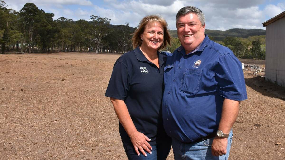 Buy a Bale: Tracey and Charles Alder founded Buy a Bale in 2013 to reduce stress on drought-affected farmers. Photo: Supplied