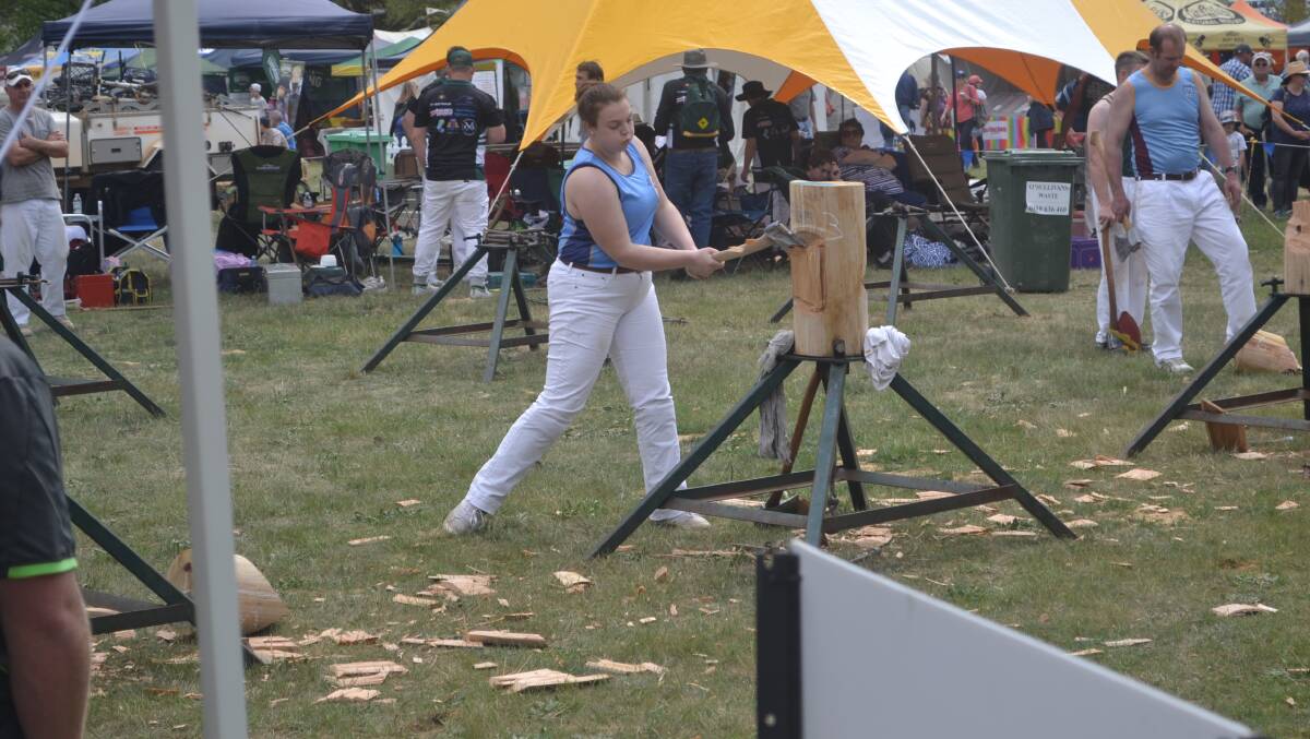 Demonstrations: Woodchopping was introduced last year. Visit www.mfdays.com for all the event info. Photos: The Land.