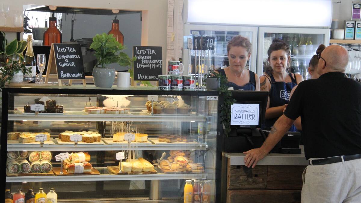 Tea-room.jpg — A sustaining café … part of a revitalised Gympie Station.